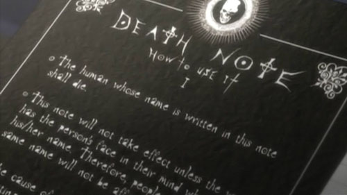 death note book livre