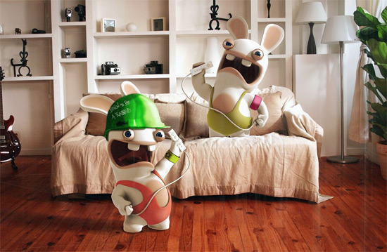 Les Lapins Crétins de retour sur WiiFit ![Ubidays 2008]