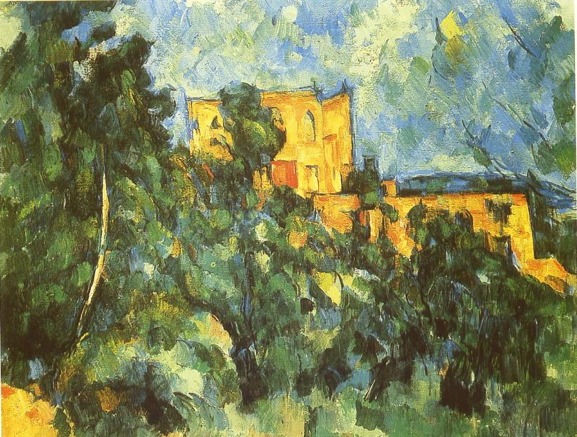 Le château noir peint par Paul Cezanne