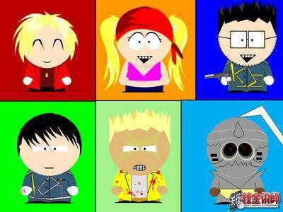 Fullmetal Alchemist version South Park.